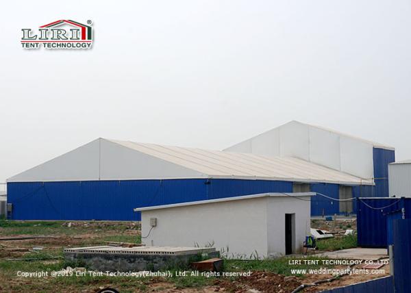 Blue Color 1000 Square Meter Warehouse Marquee Canopy Tent With Steel Sandwich