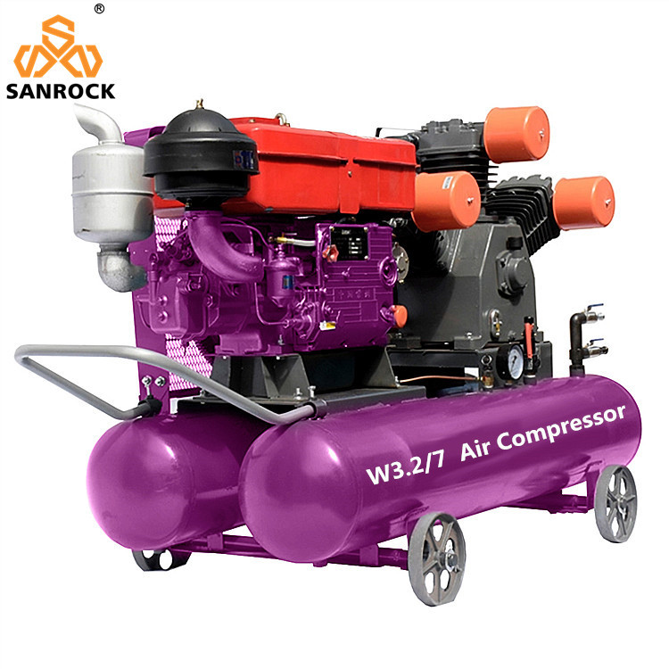 Belt Driven Air Compressor Reciprocating Air Compressor Machine Piston Air Compressor