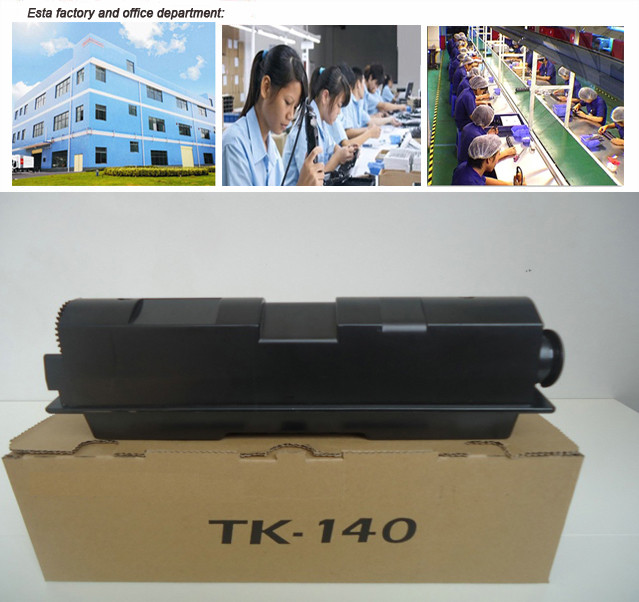 Black Kyocera Toner Cartridges TK140 For Printer Kyocera Mita FS-1100