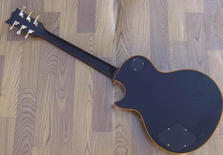 Black ESP Relic guitar single cutaway solid body electric guitar gold hardware Tuneomatic/stoptail bridge direct from fa