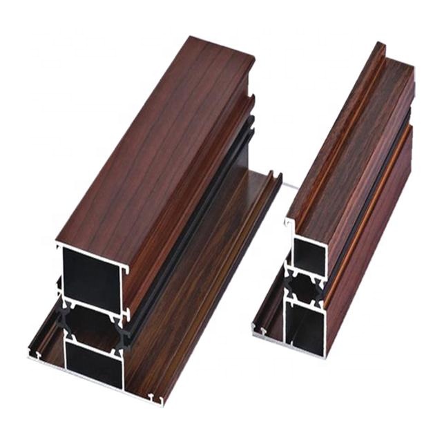 Professional Wood Grain Aluminum Extrusion Standard Aluminium Profiles