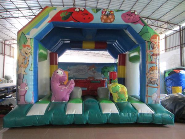 Fire Resistance PVC Kids Inflatable Bounce House / Commercial Dinosaur Bouncy