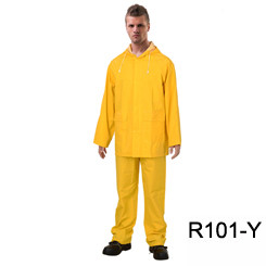 Outdoor Activity Fishing RAINWEAR RR014 Rubberized Polyester PVC Waterproof Rain Suit