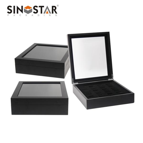 Inside Material Beig Color Or White Velvet and Wood Watch Organizer Box Inside