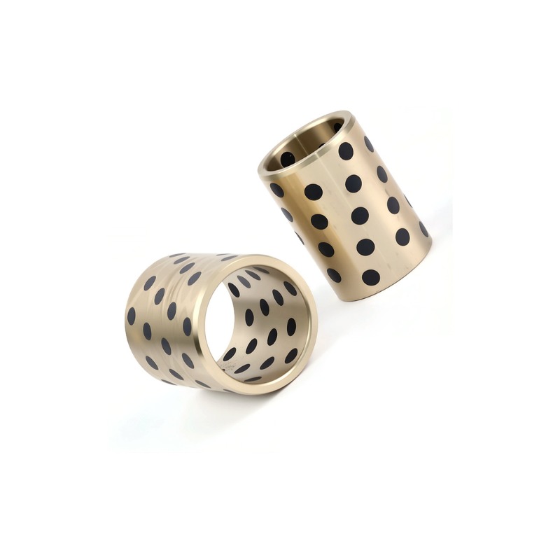 UNS C86200 430A Manganese Bronze Bushing Plugged Graphite Cast Flange Bearings