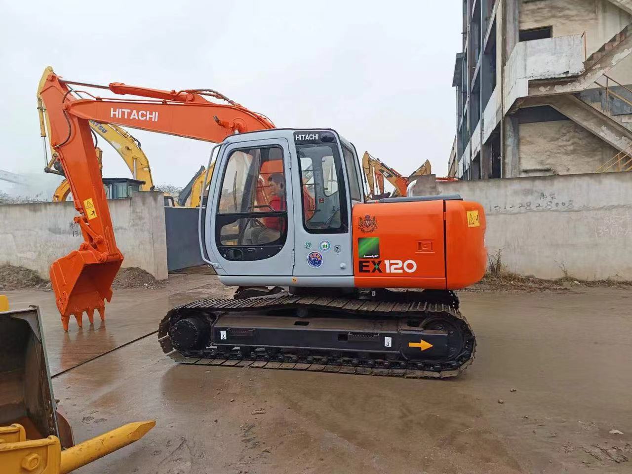 12 Tons Small Used Hitachi Zx120 Backhoe Excavator with ORIGINAL Hydraulic Cylinder