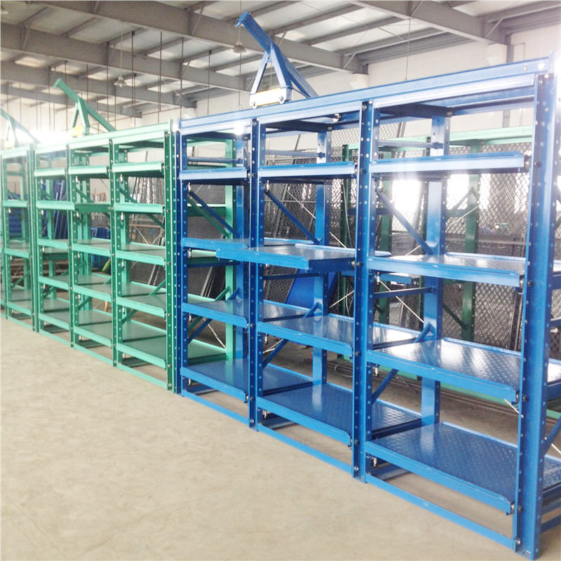 High Quality Full Open Roll-Out Shelving Heavy Duty Drawer Type Mold Rack Steel Injection Mould Racking