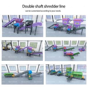 SZ-2000 Model Double Shaft Shredder with 6400*2700*3500 mm Size and 2000*1490 mm