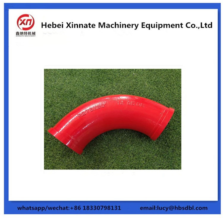 DN125 Concrete Pump Spare Parts Double Layer Wear Resistant Elbow