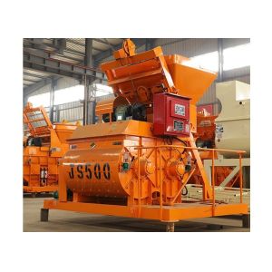 China 500L Double Shaft Horizontal Cement Mixer 25m3/H Capacity With Electric Engine on sale