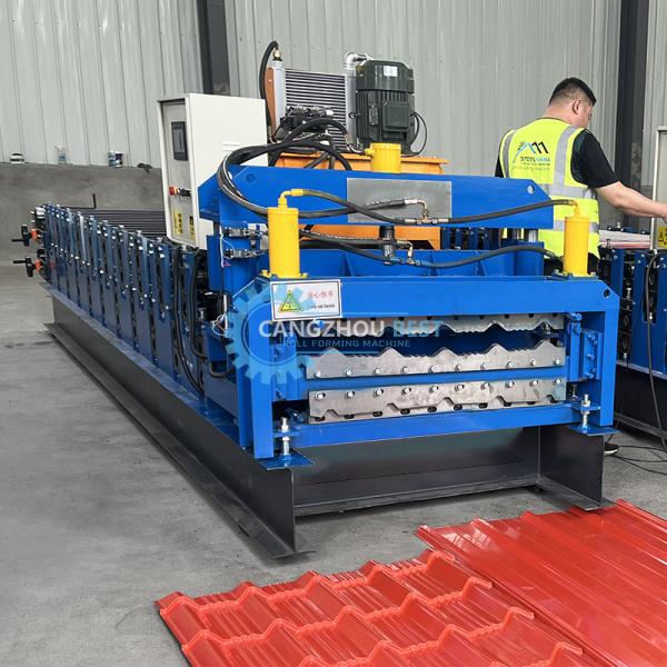 Africa Double Layer Roofing Sheet Color Profile Making Roof Sheet Roll Forming