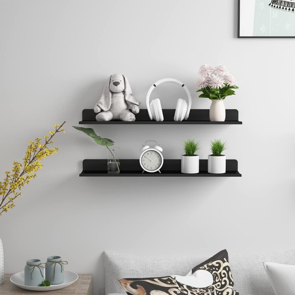 Farmhouse Rustic Designed Steel Industrial Heavy Duty Wall Mounted Floating Organizer