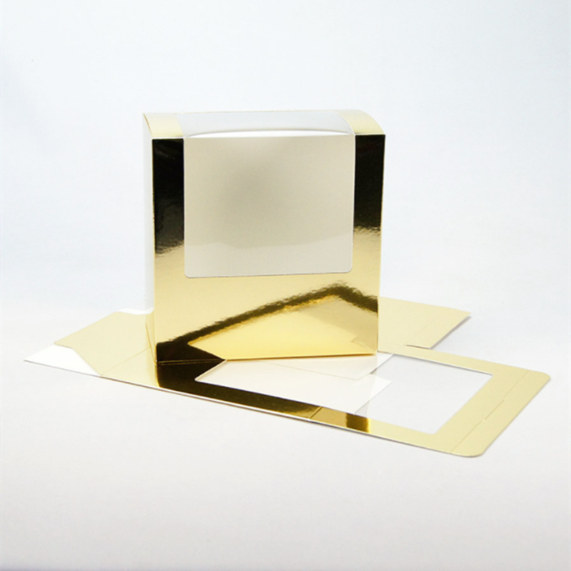 Marble Foldable Paper Packaging Baseball Cap Hat Snapcap Box with Clear Plastic Window
