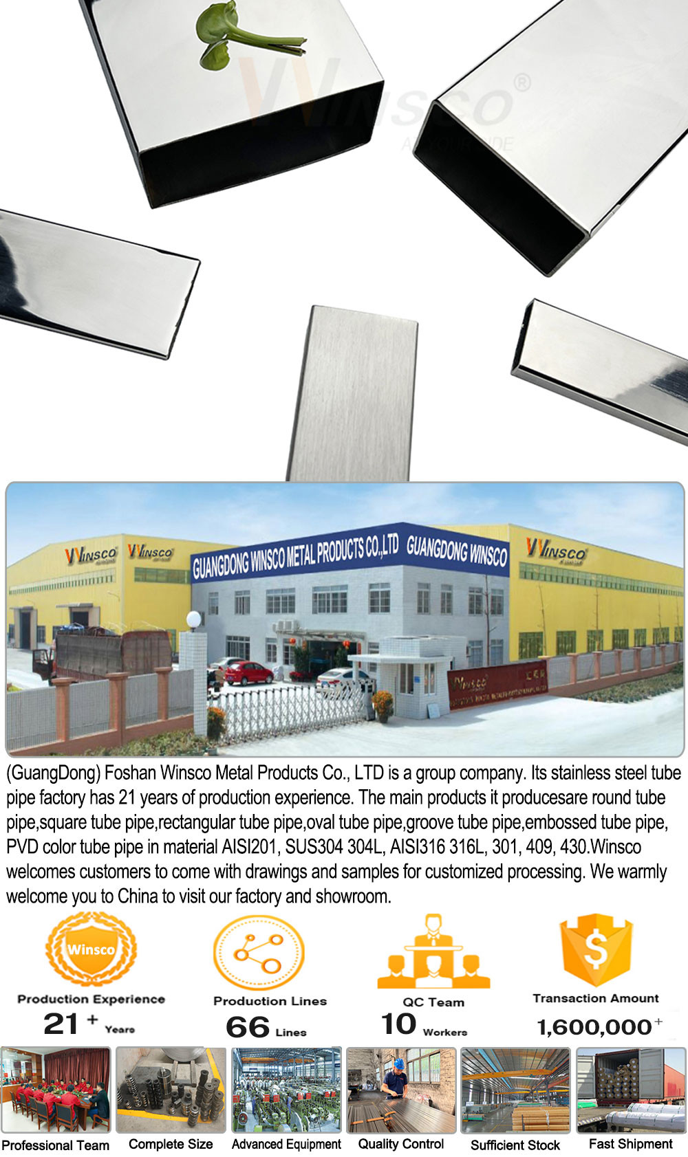 AISI 201 304 316 Mirror Satin Finish 30mmx60mm Size Stainless Steel Inox Rectangular Tube Pipe 0.5mm-2.7mm Thickness