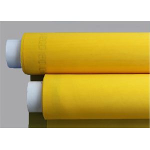 100% Yellow Monofilament Screen Printing Mesh , Screen Fabric Mesh