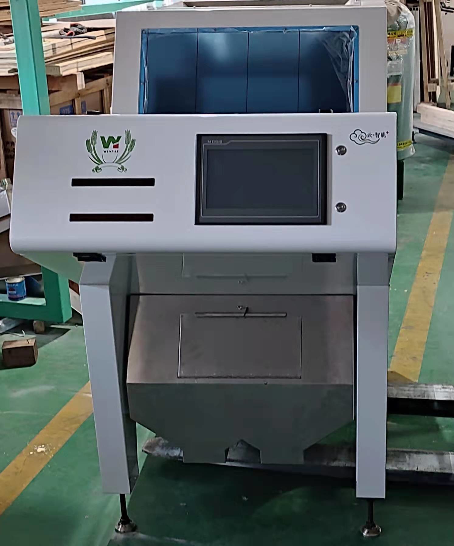 One Chute CCD Cameras Rice Sorting Machine High Capacity