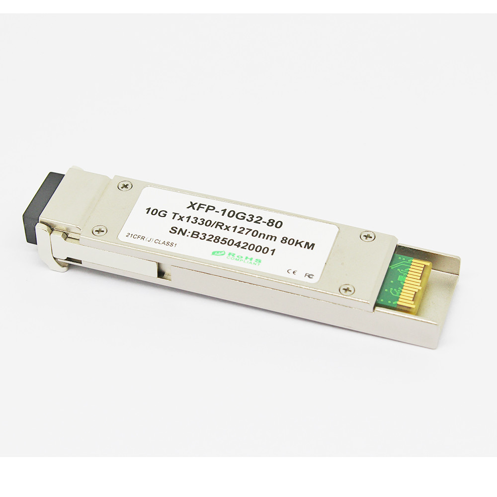 10G XFP BIDI Tx1330nm Rx1270nm 80km Fiber Optic Transceiver