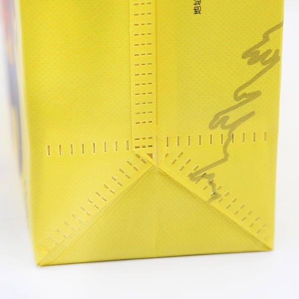 Popular recyclable custom printing grocery advertising gift shopping tote ultrasonic bags