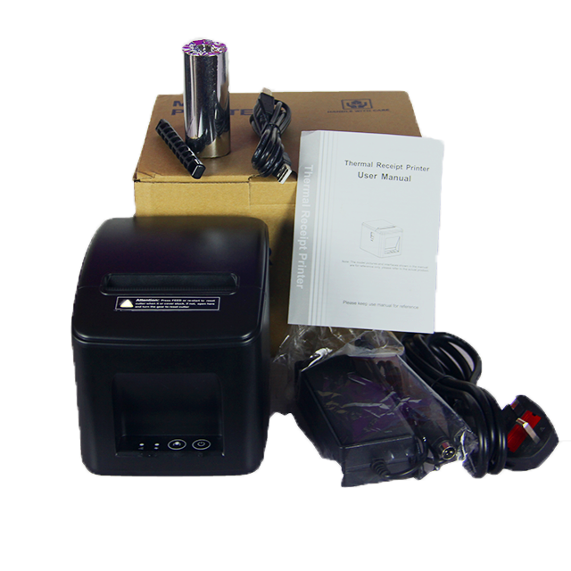 Supermarket Restaurant Retail T80C 80mm Thermal Receipt Printer with Mini USB LAN Port