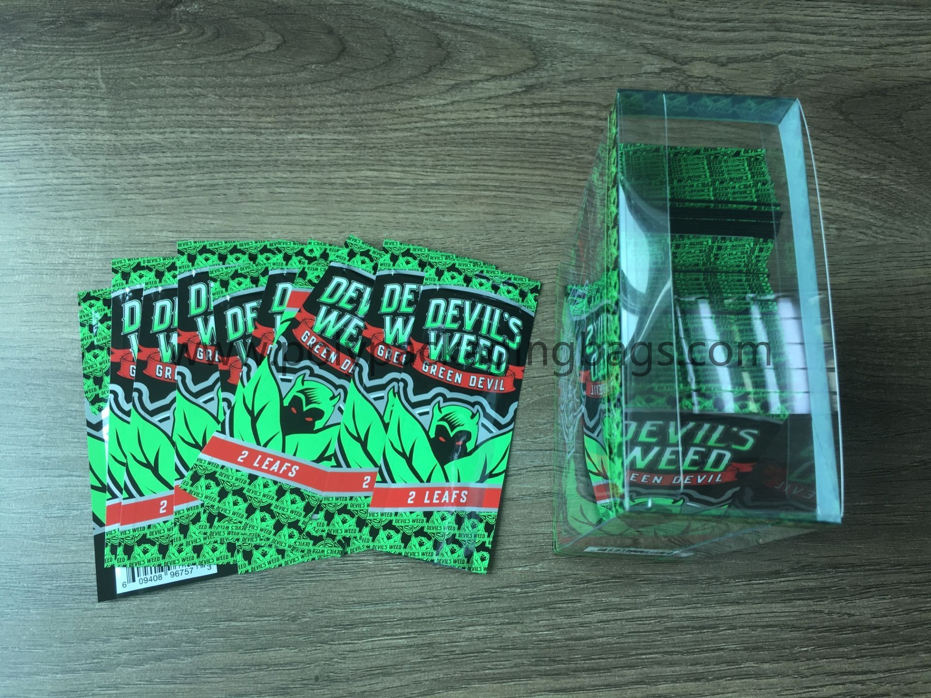 Aluminum Foil Self Sealing Translucent Cigar Packaging Bag