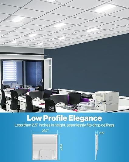 Durable 130lm/W Dimmable Troffer Light , LED Ceiling Troffer Lights