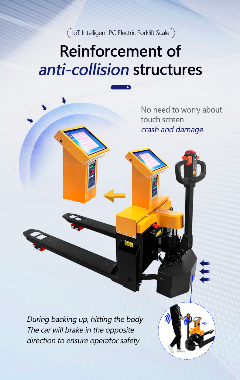 Wide Forklift Scale Advanced Technology with Accurate Weighing with 12 Inch Display