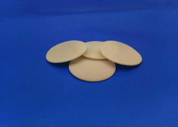 Insulation Resistant Alumina 99 Ceramic Led Wafer Parts / Rounds Al2O3 95%