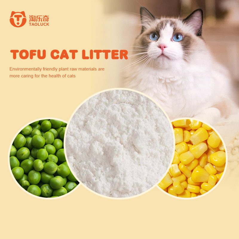 Efficient Deodorization Tofu Sand Cat Biodegradable Flushable Clumping Litter