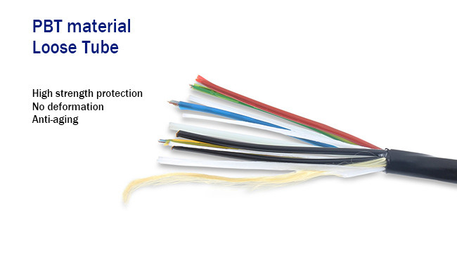 Multimode HDPE Sheath Fiber Power Cable , 4 Core Hybrid Fiber Copper Cable