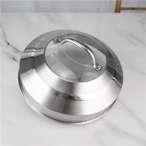 Double Bottom Stackable Steamer Pot With Combination Cover