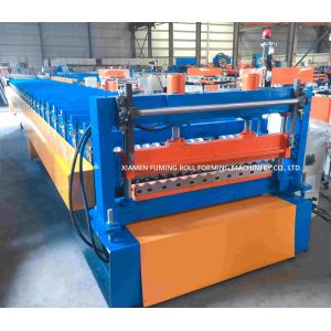 Precision Corrugated Steel Panel Roll Forming Machine PLC Control System