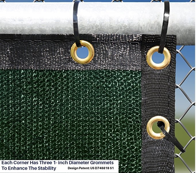Control Temperature Fence Screen Mesh , 100% Virgin HDPE Windscreen Mesh Fabric