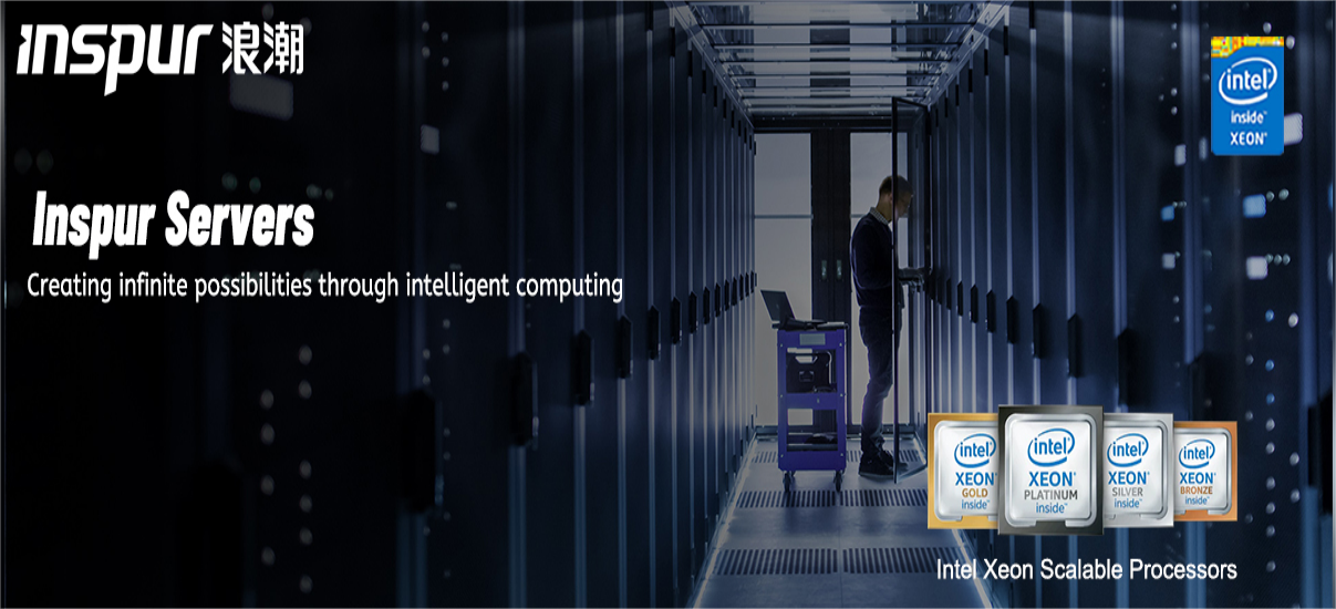 Enterprise level Xeon 4316 cpu 64GB Memory Inspur NF5180M6 1u Rack Server