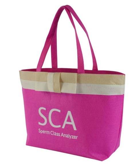 Personalized Pink / Grey SCA Pret Fabric Carrier Bags, Reusable Shopping Bag