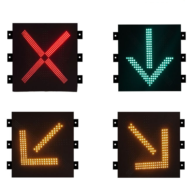 50W Lane Control LED Screen Sign Oriented Identification System