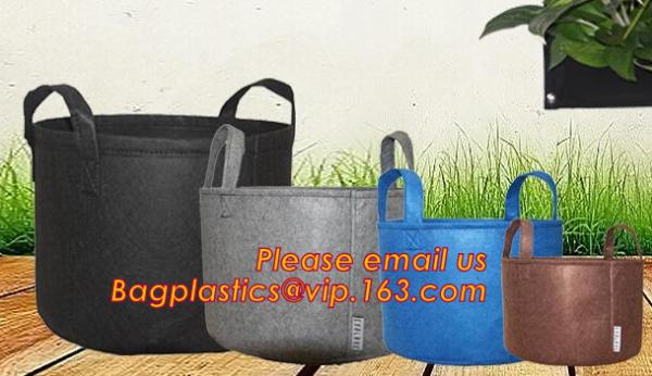 Gallon Square Grow Bags, Thick Fabric Bags With Handles For Indoor And Outdoor