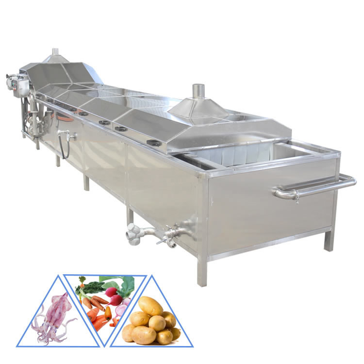 Industrial Food blanching machine customized Nut Peanut Vegetable banana chips potato blanching machines