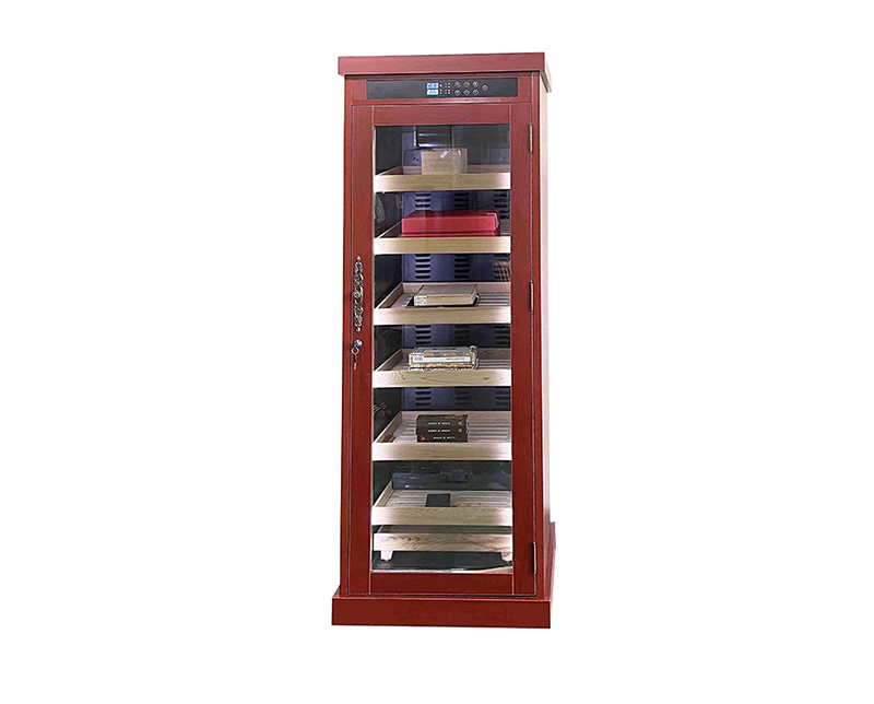 Freestanding Wood Frame Touch Control Electric Cigar Cooler Humidor Cabinet