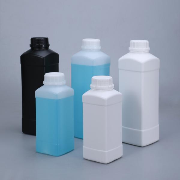 Quality High Durability Square HDPE Bottle With Tamper Proof Caps Chemical Resistant for sale