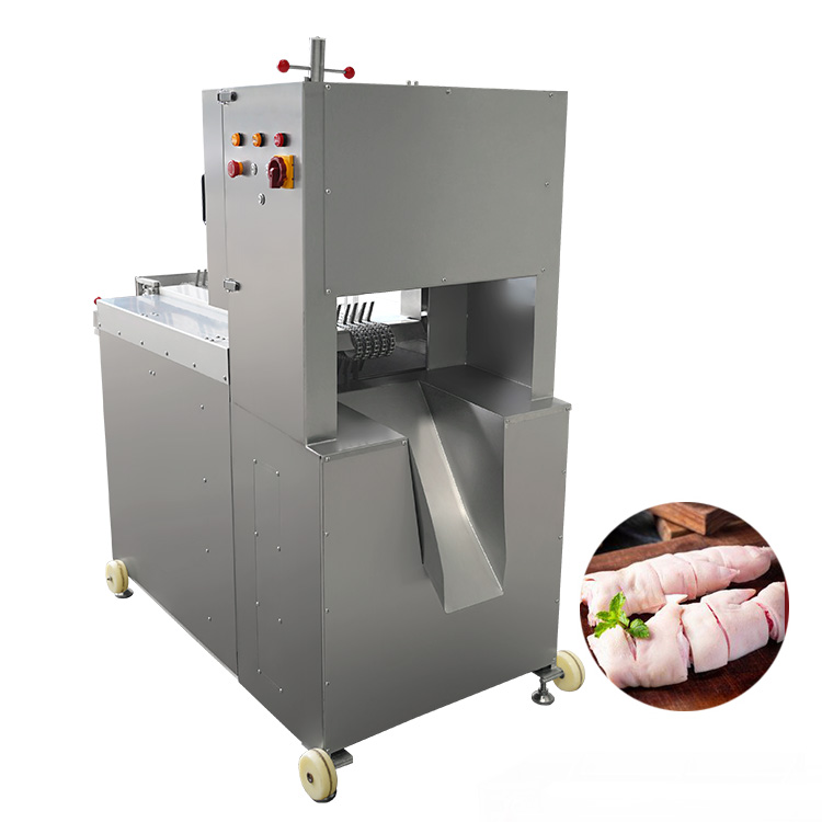 Automatic Pig Feet Cutting Machine With 4 Pcs Saw Chicken Chuncks Machine