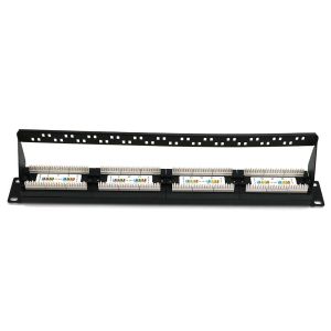 Wallmount 24 Port Cat5e Keystone Patch Panel , RJ45 Etherne Patch Panel With
