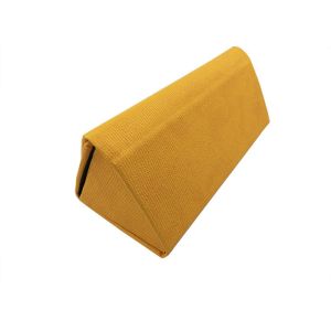 Portable Handmade Custom Sunglass Case Embossed Leather Material