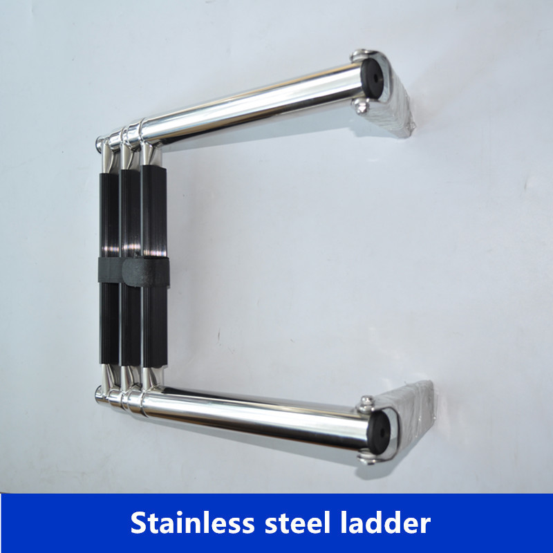 STAINLESS STEEL 4 STEP BOAT BOARDING TELESCOPING LADDER FROM CHINA SUPPLIER ISURE MARINE