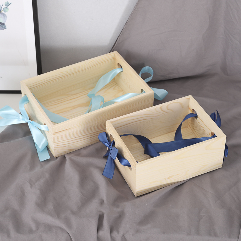 Rainproof Thickened Gift Wooden Box Packaging Reusable Multipurpose
