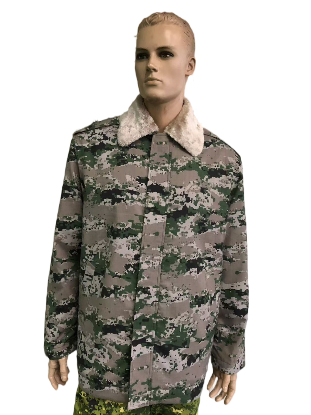 Winter Polyester / Cotton Camouflage Military Jacket For Saudi Army