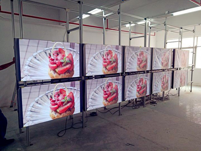 3x3 Splicing Screen Indoor Wall Mounted LCD Screen Video Wall Display