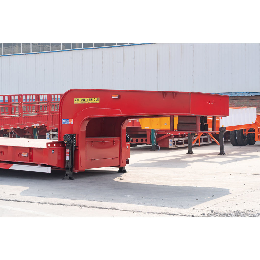 Multi 3/4/5 Axles Flatbed Semi Trailer 20FT 40FT Flatbed Truck Lorry Container Transport Trailer