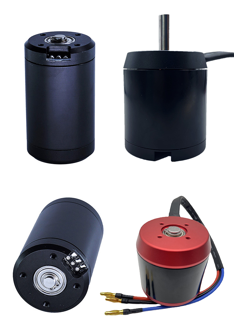 Customized Size Black Waterproof Electric Motor For Diving Robot