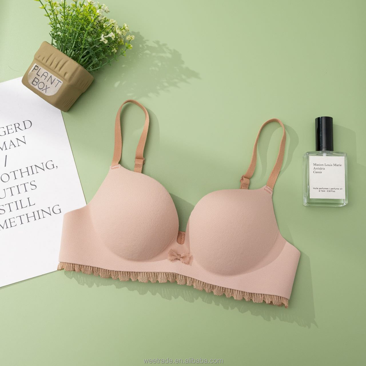 Sexy lingerie women one piece bra traceless small chest gather bra wholesale