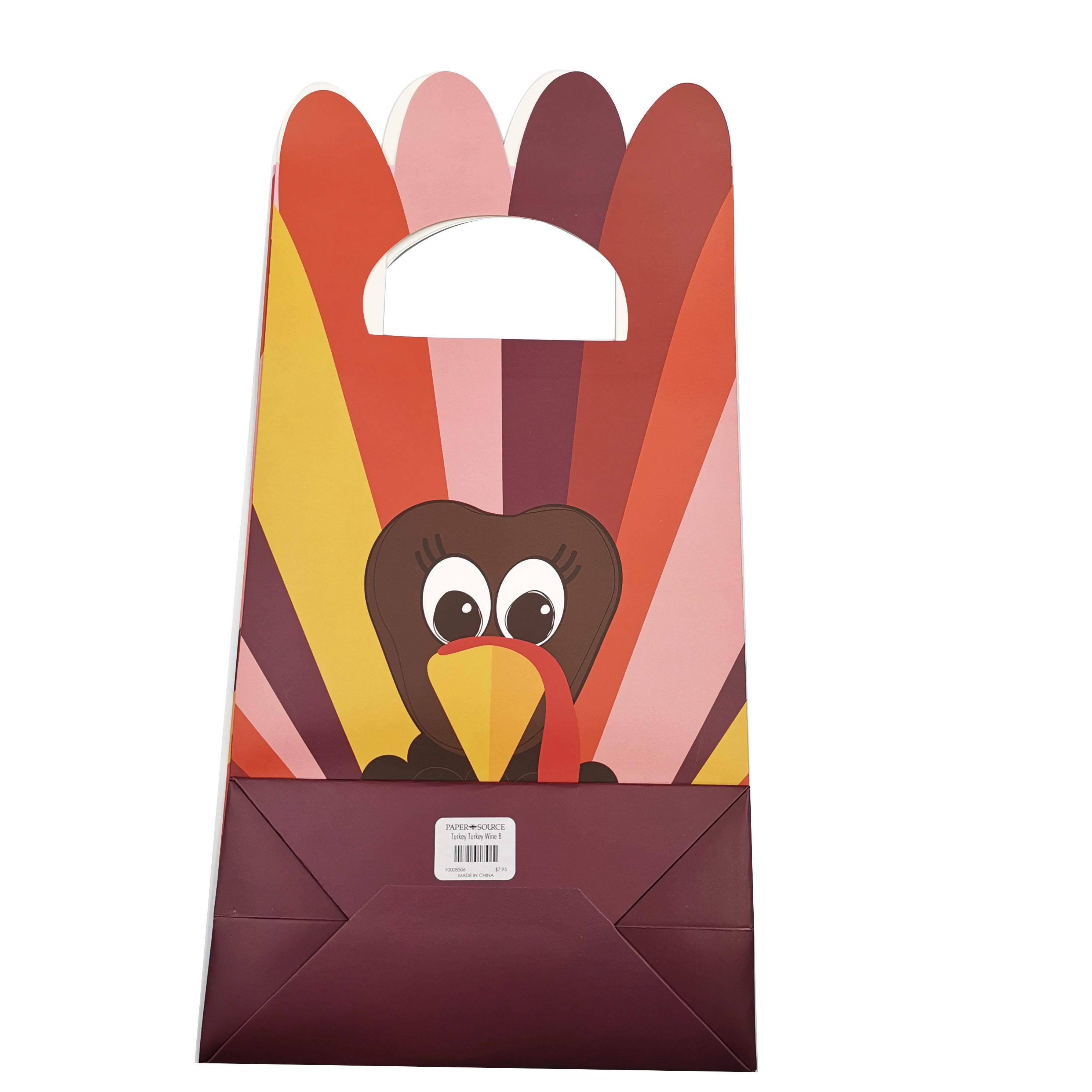 Pantone Die Cut Handle Gift Carrier Bags With Own Logo Christmas CMYK Printed